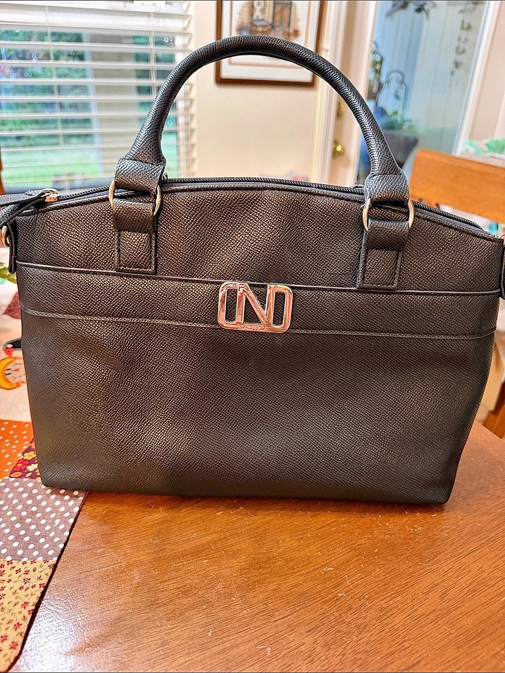 Nautica Delray Satchel Handbag Brown Tote